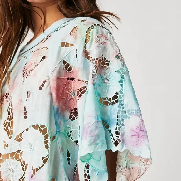 Free People Sunrise Lace Top - Picture 3 of 11